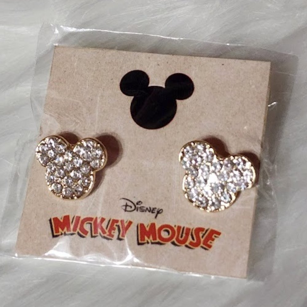 24K Gold Mickey Mouse earrings